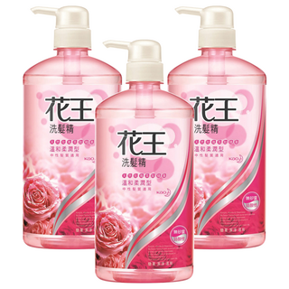 Kao 花王 洗髮精 溫和柔潤 適用中/乾性髮質 玫瑰香氣, 750ml, 3瓶