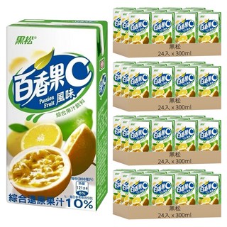 黑松 果汁C系列 百香果, 300ml, 96入