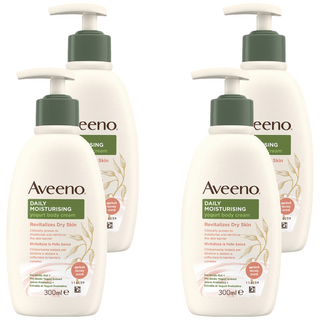 Aveeno 保濕乳 蜂蜜杏桃優格, 300ml, 4瓶