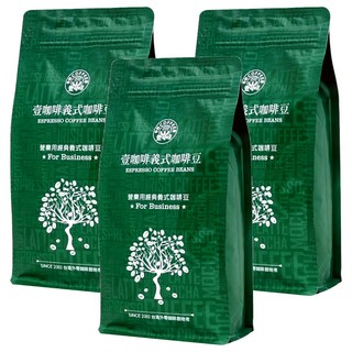 eCOFFEE 壹咖啡 營業用經典義式咖啡豆 香濃微苦 搭配牛奶或燕麥奶風味絕佳, 咖啡豆, 454g, 3包