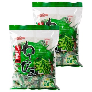 스낵하우스 그린피스 와사비 스낵, 380g, 2개