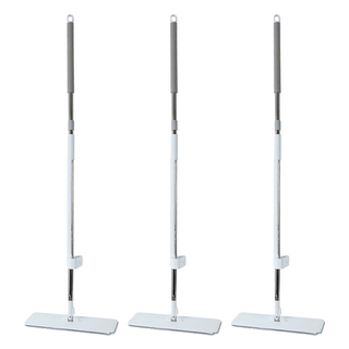 hold 不沾手刮淨平板拖把 36cm 可調節長度 乾濕兩用 家用清潔, 3個