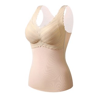 一體成型3D胸墊V領刷毛背心