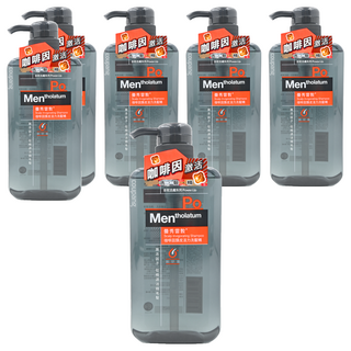MENTHOLATUM 曼秀雷敦 男士咖啡因頭皮活力洗髮精, 550ml, 6瓶