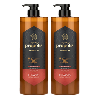 KERASYS 蜂王漿活力光澤洗髮精 紅蜂膠, 秀髮頂級呵護饗宴! 玫瑰水、玫瑰果油萃取, 1L, 2瓶