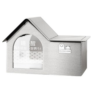 skylife 寵物空調屋 送10個冰袋+2個吸水棉袋 防水布料 防曬抗風 大空間, 中號, 灰色, 1組