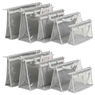 輝鴻 包包防塵防潮透明收納袋, 灰色, 2組