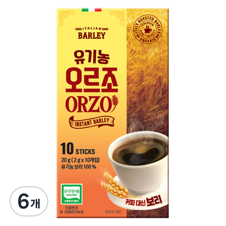 DAMIZLE Orzo大麥茶隨身包 10條入, 20g, 6個