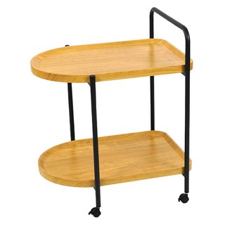 FAmILyLIFE 生活 Carmel 餐車式移動茶几 WO-022-WO 60 x 44 x 70cm 6.2kg, 白橡木