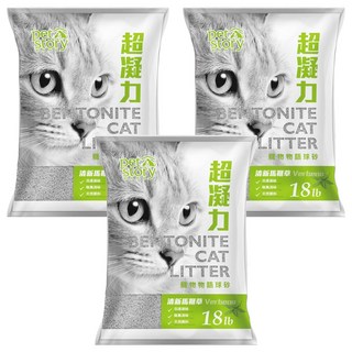 pet story 寵物物語 貓砂 球砂, 清新馬鞭草, 453g, 3包