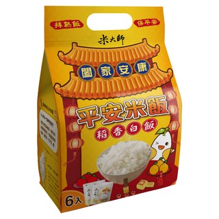 master mi 米大師 平安米飯/常溫熟飯/稻香白飯, 1080g, 1包