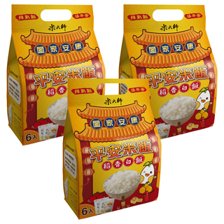 master mi 米大師 平安米飯 稻香白飯, 1.08kg, 3包