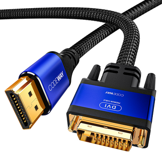 코드웨이 HDMI to DVI-D 케이블 FHD 4K60Hz, 1개, 2m