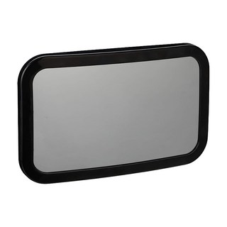 OhBabyLuxury 加大安全座椅後視鏡 360度調整角度 壓克力鏡面不易碎裂, 黑色, 1個