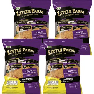 LITTLE FARM 泰國焗烤土司 黑胡椒風味, 4個, 76g