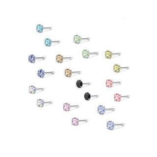 Brilliant Beauty 耀眼美人 閃耀鋯石鑽養耳棒 Set 20個 - 醫療鋼 不易過敏 小圓珠