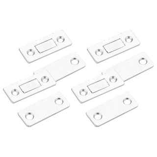 隱形磁鐵門扣 中, 銀色, 4組