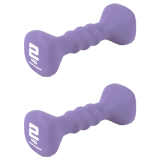 韓國 iWANNA 氯丁橡膠方形啞鈴, 2kg, 2個