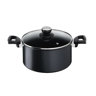 Tefal 特福 極上御藏系列 電磁爐適用不沾雙耳湯鍋 加蓋, 24cm, T332P, 1個