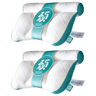 A&R 二代羽絲絨針織護頸枕, 藍色, 2個