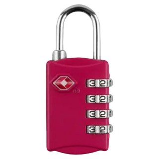 TRAVEL SENTRY TSA海關密碼鎖四碼扣環版, 玫紅色, 6.5 x 2.9 x 1.4cm