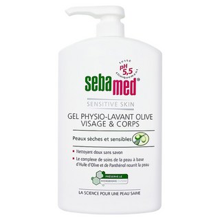 sebamed 施巴 橄欖潔膚露 洗臉沐浴兩用 保濕升級 敏弱肌適用, 1L, 1瓶