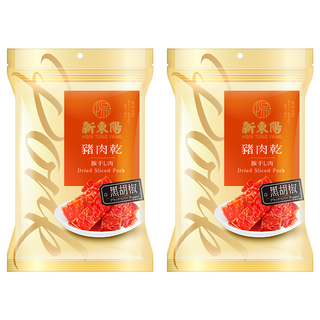 新東陽 黑胡椒豬肉乾, 100g, 2包