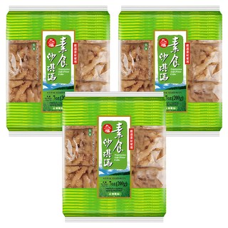 九福 素食沙琪瑪, 添加白芝麻, 口感酥鬆綿密, 獨立包裝, 200g, 3袋