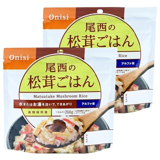 Onisi 尾西 沖泡即食飯 松茸風味, 100g, 2包