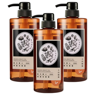 tsaio 上山採藥 東方美人順髮洗髮露 添加薄荷精油 舒緩頭皮, 600ml, 3瓶