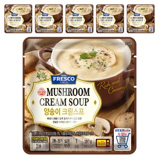 오뚜기 프레스코 양송이 크림스프, 180g, 6개