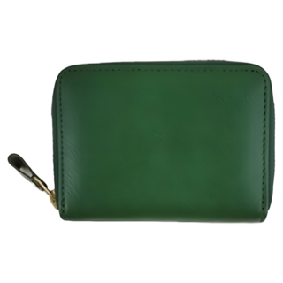 真皮頭層牛皮風琴卡位方塊零錢包 - 8卡位 零錢位 證件位 小口袋x3 外插卡位