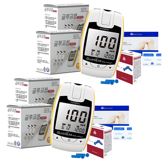 오상헬스케어 글루코랩 혈당측정기 세트, 2개