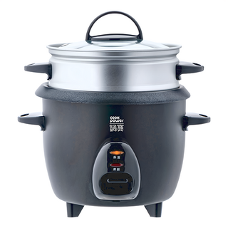 cook power 鍋寶 多功能電子鍋 3人份 黑, 附蒸籠設計, RCO-3007BA