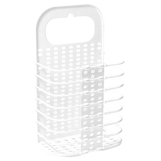 壁掛折疊洗衣籃, 免釘掛勾, 可做髒衣籃使用, 27 x 17 x 46cm, 白色, 1個