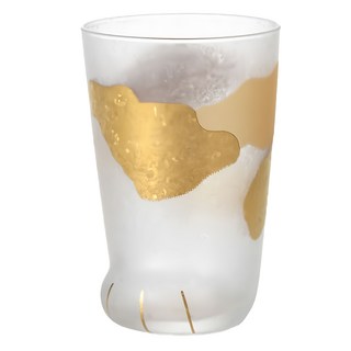 ADERIA 日本金箔貓腳杯禮盒 300ml, 三花貓, 1個