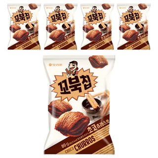 ORION 好麗友 烏龜脆片 巧克力口味, 80g, 5包