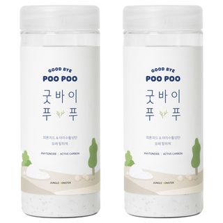 정글몬스터 고양이 굿바이 푸푸 피톤치드 모래 탈취제, 500g, 2개