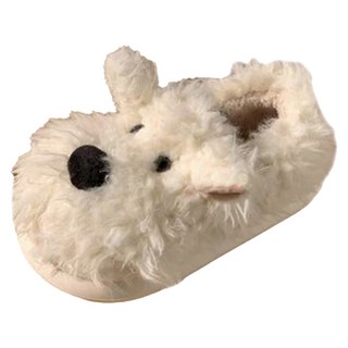 Bestever 犬用玩具拖鞋, 獅子狗白色, 1個