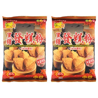 金錢豹 黑糖發糕粉, 500g, 2包