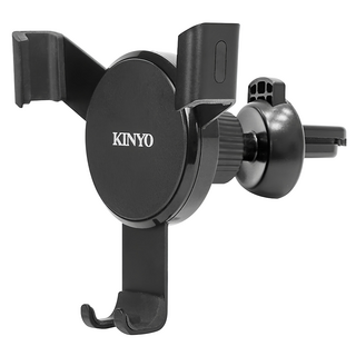 Kinyo 重力式冷氣出風口車架, 黑色, 1個