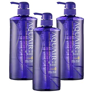 AQUAIR 阿葵亞 瞬護賦活洗髮精，深層滋養髮芯 徹底潔淨頭皮, 600ml, 3瓶