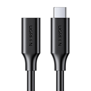 UGREEN 綠聯 USB-C 3.1/Type-C延長傳輸線 支援Thunderbolt3 雷電3 100W/10Gpbs, 1m, Black, 1條