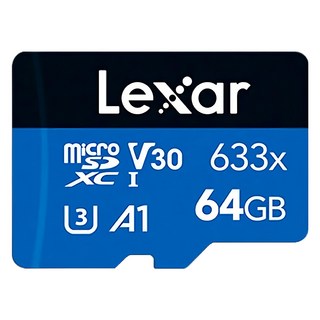 Lexar 雷克沙 High‑Performance 633× microSDXC UHS‑I 記憶卡, 64GB, 1個