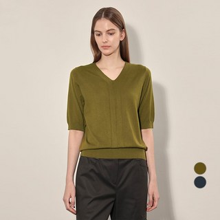 Olivia Lauren 女性V領基本款套頭針織T恤 VOCBL4F7321