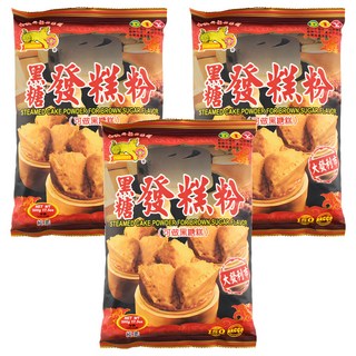 金錢豹 黑糖發糕粉, 500g, 3包