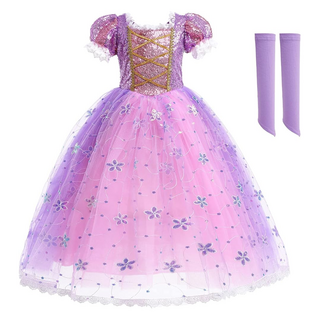 Rapunzel 長髮公主樂佩 萬聖節表演服 送袖套 150碼