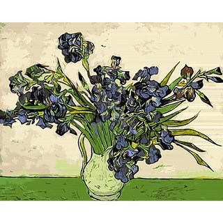 ArtLife 藝術生活 數字油畫 DIY DT106 50 x 40cm, 梵谷 鳶尾花, 1盒