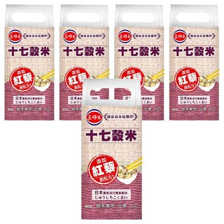 三好米 十七穀米 添加紅藜新配方 日本養身穀米, 1.2kg, 5包