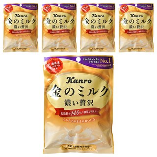 Kanro 甘樂 黃金奶糖, 5個, 80g
